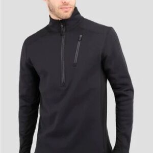 Men's Black Quarter-Zip Pullover